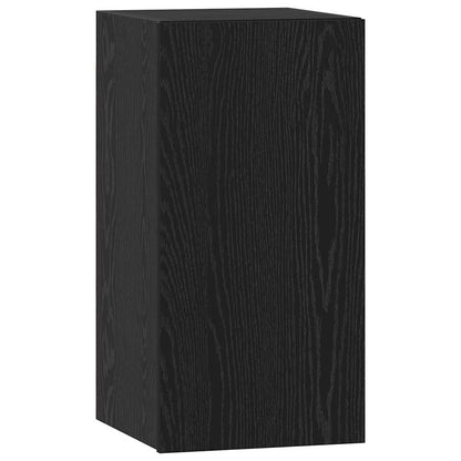 vidaXL TV Cabinet Set 6 pcs Black Oak Engineered Wood 6