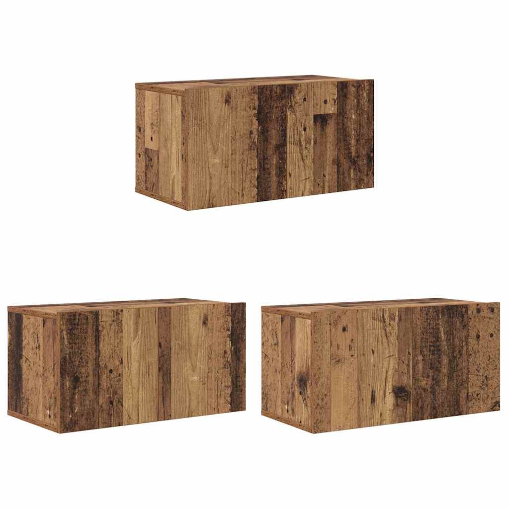 vidaXL TV Cabinet Set 8 pcs Old Wood 5