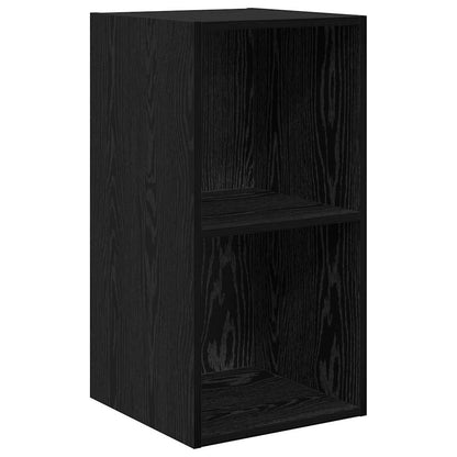 3 Piece TV Cabinet Set Engineered Wood Black oak