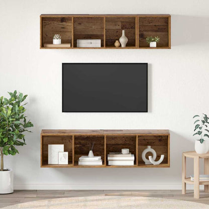3 Piece TV Cabinet Set Engineered Wood Old wood