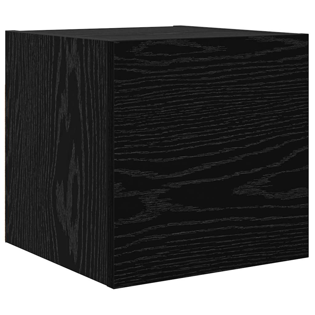 vidaXL TV Cabinet Set 9 pcs Black Oak Engineered Wood 5