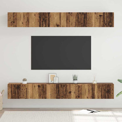 vidaXL TV Cabinet Set 6 pcs Old Wood Engineered Wood 1
