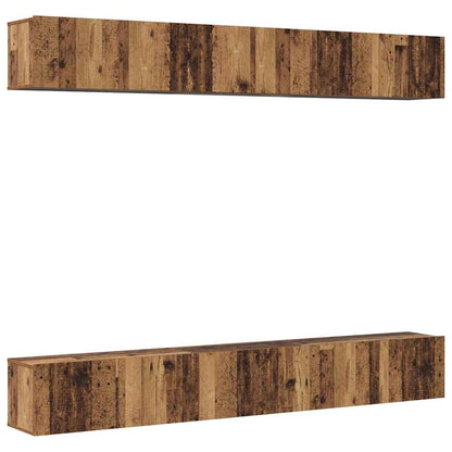 vidaXL TV Cabinet Set 6 pcs Old Wood Engineered Wood 2