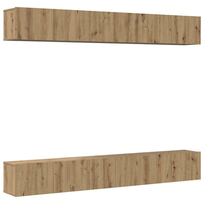 vidaXL TV Cabinet Set 6 pcs Artisan Oak Engineered Wood 2