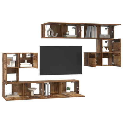 Wall-mounted TV Cabinet Engineered Wood Old wood