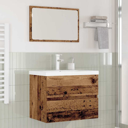 Bathroom Furniture Set Engineered Wood 60 x 38.5 x 45 cm Old wood