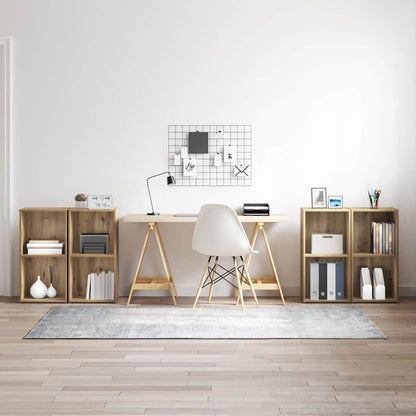 4 Piece TV Cabinet Set 72x35x36,5 cm Engineered Wood Artisan oak