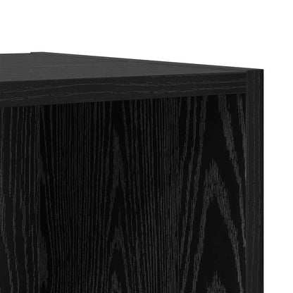 vidaXL TV Cabinet Set 4 pcs Black Engineered Wood 6