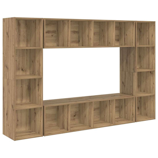 vidaXL TV Cabinet Set 4 pcs Brown Engineered Wood 2