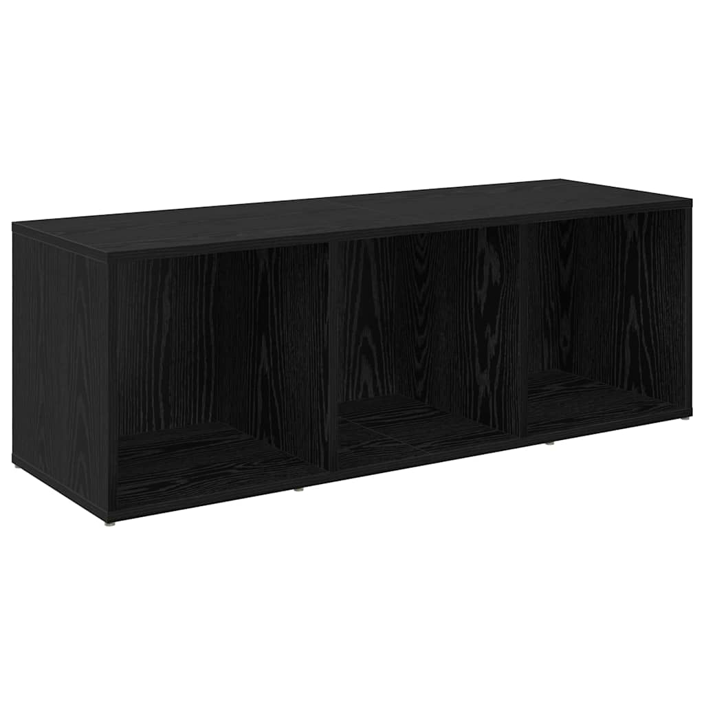 2 Piece TV Cabinet Set 107x35x37 cm Engineered Wood Black oak