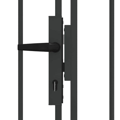 vidaXL Fence Gate ASSEN 301 x 175.5 cm Steel Grey Lockable 6