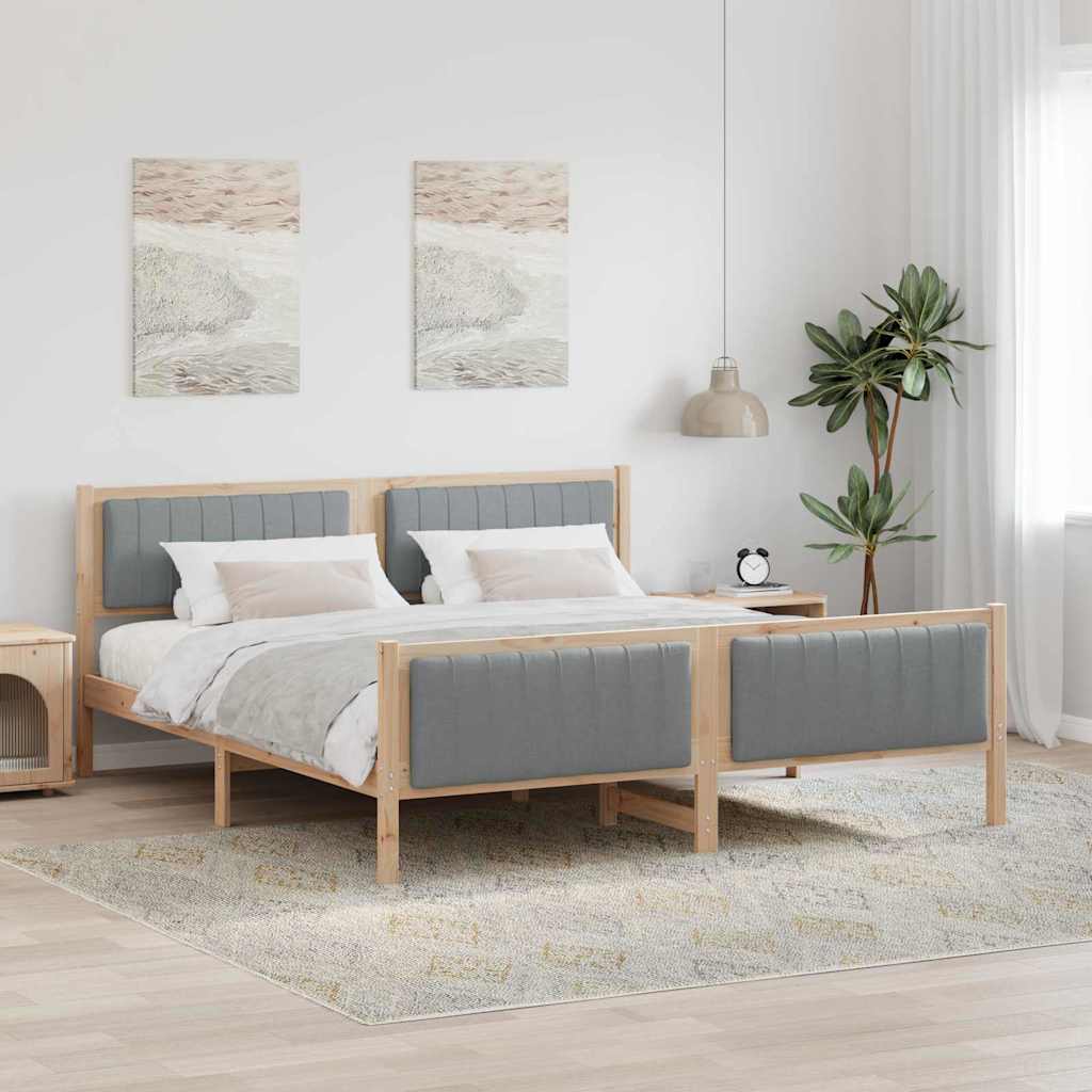 vidaXL Bed frame Solid pine wood