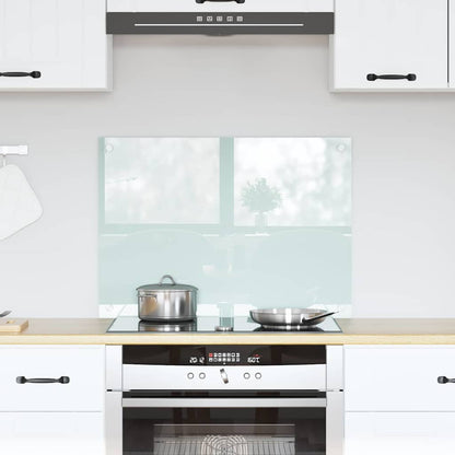 Kitchen Backsplash 70 x 40 cm Tempered Glass Milk 70 cm 50 cm