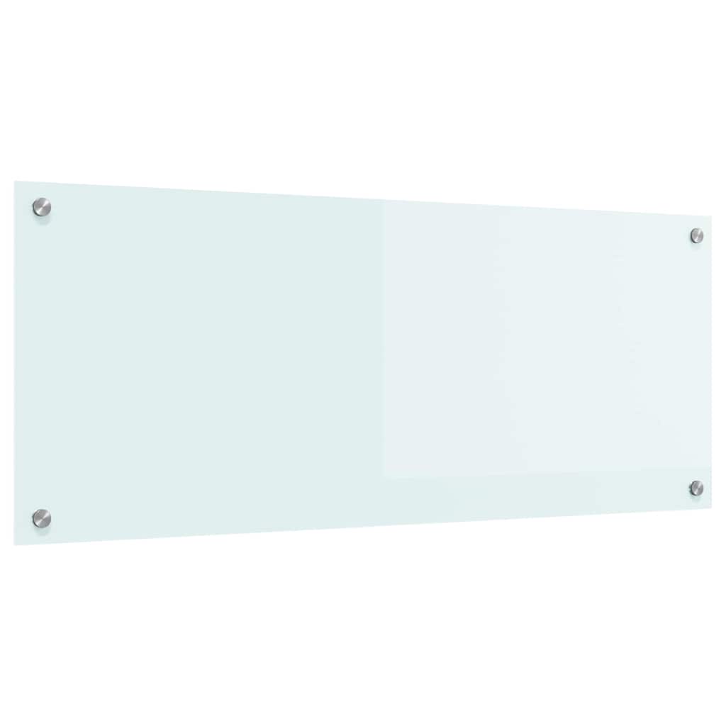 Kitchen Backsplash 70 x 40 cm Tempered Glass Milk 100 cm 40 cm