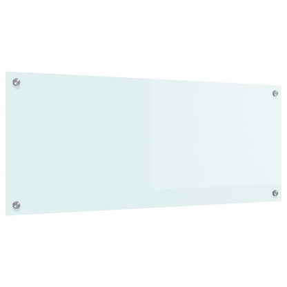Kitchen Backsplash 70 x 40 cm Tempered Glass Milk 100 cm 40 cm