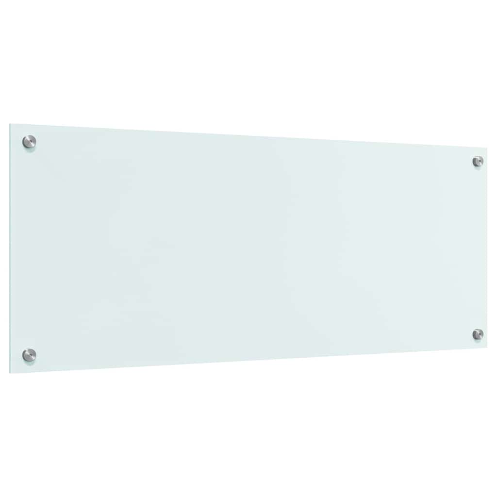Kitchen Backsplash 70 x 40 cm Tempered Glass Milk 100 cm 40 cm