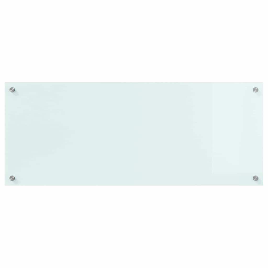 Kitchen Backsplash 70 x 40 cm Tempered Glass Milk 100 cm 40 cm