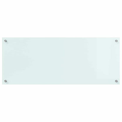 Kitchen Backsplash 70 x 40 cm Tempered Glass Milk 100 cm 40 cm