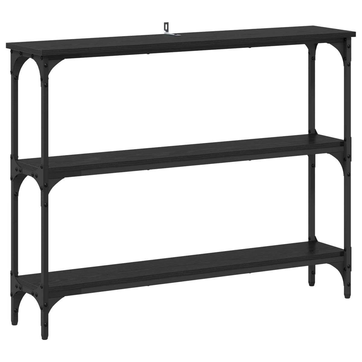 Console Table 75x22,5x75 cm Engineered Wood Black oak 100 cm