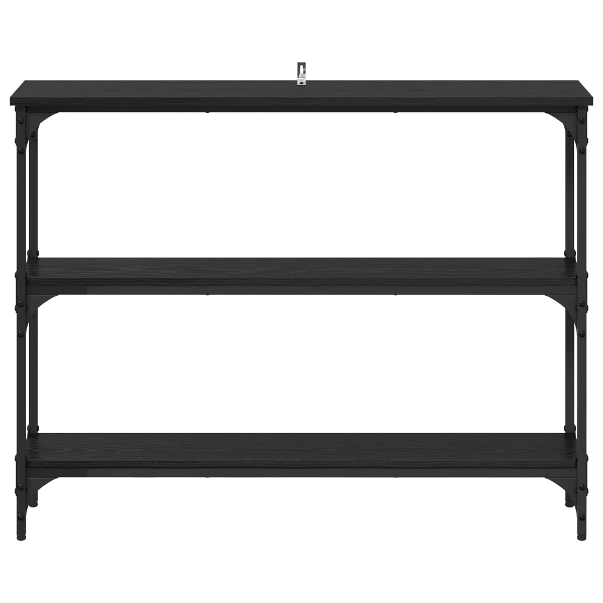 Console Table 75x22,5x75 cm Engineered Wood Black oak 100 cm