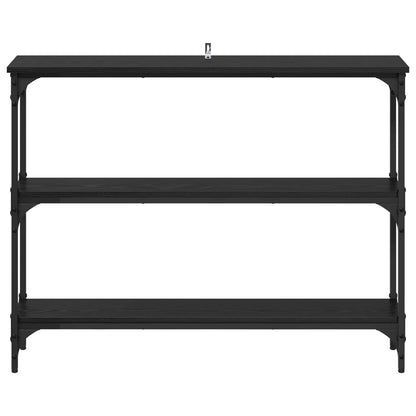 Console Table 75x22,5x75 cm Engineered Wood Black oak 100 cm