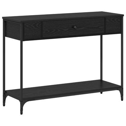 Console Table 75x34,5x75 cm Engineered Wood Black oak 100 cm