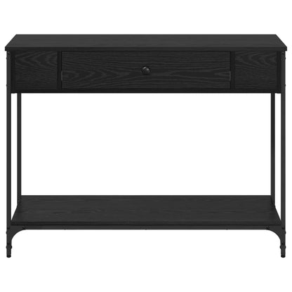 Console Table 75x34,5x75 cm Engineered Wood Black oak 100 cm