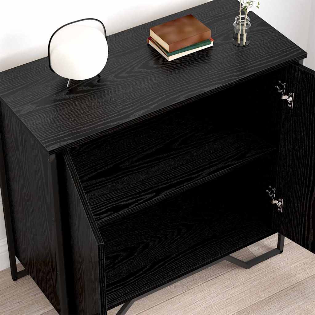 Sideboard 78x35,5x74,5 cm Engineered Wood Black oak