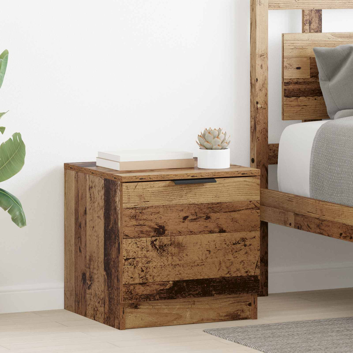 Bedside Cabinets 40x39x40 cm Old wood