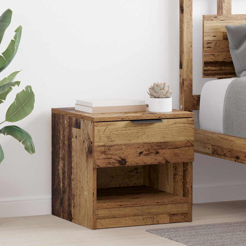 Bedside Cabinets Engineered Wood Old wood