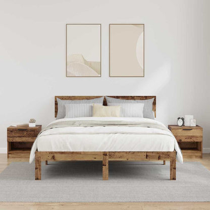 Bedside Cabinets Engineered Wood Old wood