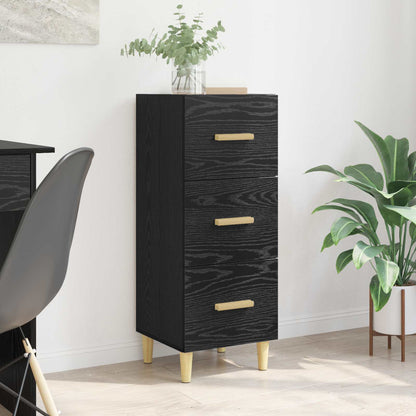 Sideboard 34,5x34x90 cm Engineered Wood Black oak
