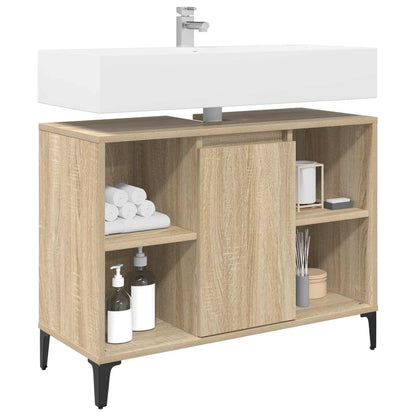 Sink Cabinet 80x33x60 cm Engineered Wood Sonoma oak