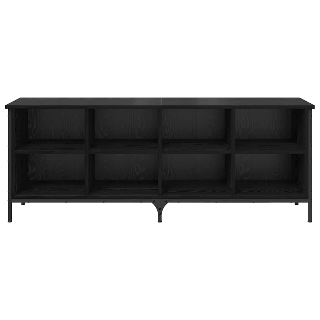 Shoe Cabinet Engineered Wood Height 50 cm Black oak