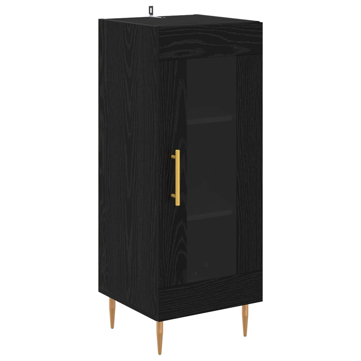 Sideboard 34,5x34x90 cm Engineered Wood Black oak
