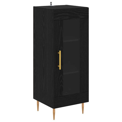 Sideboard 34,5x34x90 cm Engineered Wood Black oak