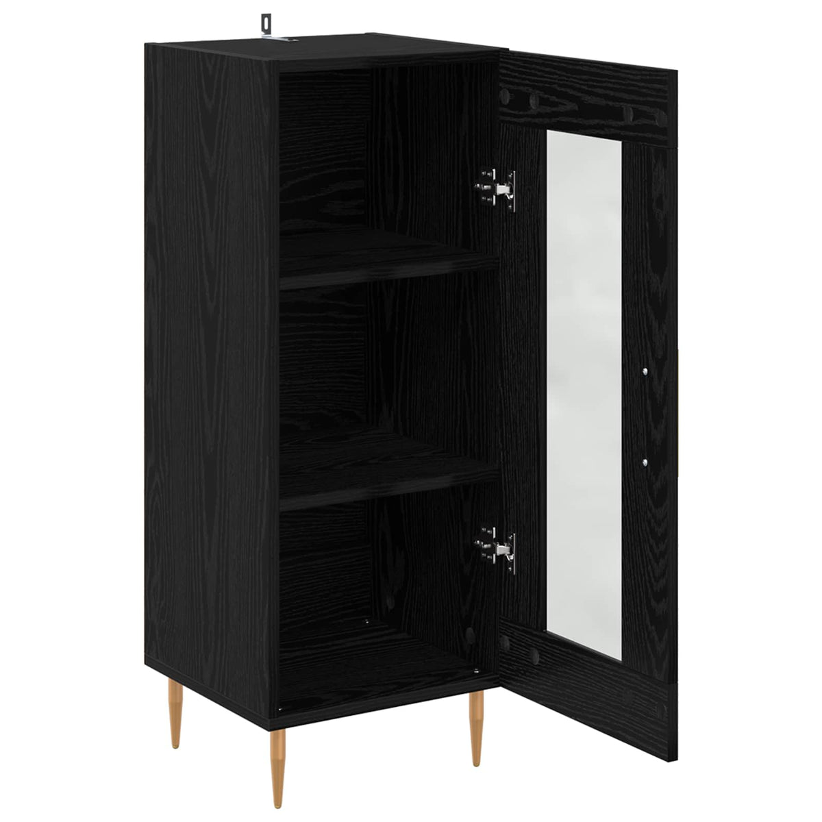 Sideboard 34,5x34x90 cm Engineered Wood Black oak