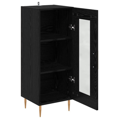 Sideboard 34,5x34x90 cm Engineered Wood Black oak