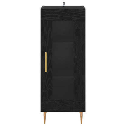 Sideboard 34,5x34x90 cm Engineered Wood Black oak