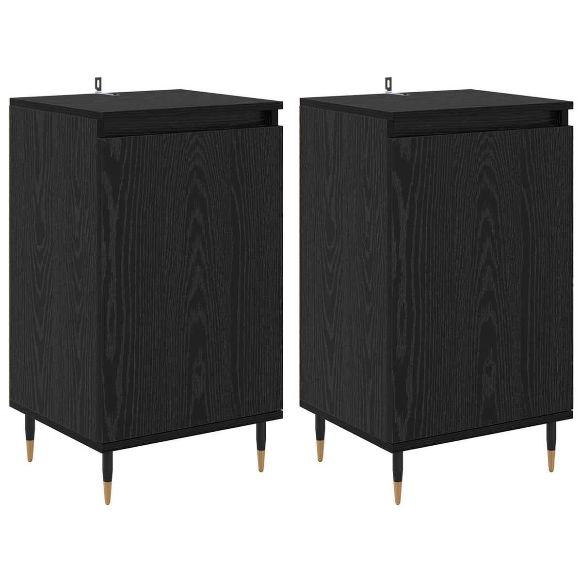 Sideboard 40x35x70 cm Engineered Wood Black oak