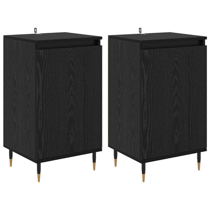 Sideboard 40x35x70 cm Engineered Wood Black oak