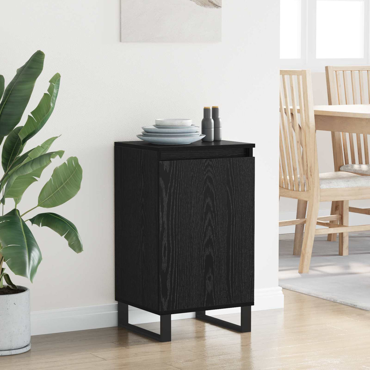 Sideboards 40x35x70 cm Engineered Wood Black oak 1