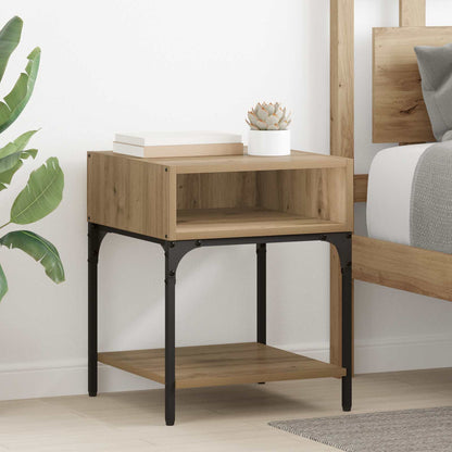 Bedside Table 40 x 40 x 50 cm Engineered Wood Artisan oak