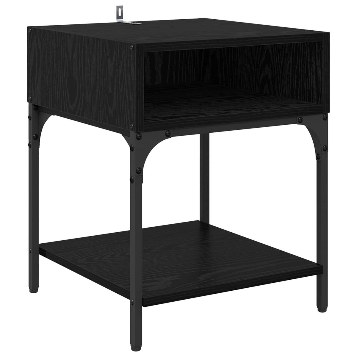 Bedside Table 40 x 40 x 50 cm Engineered Wood Black oak