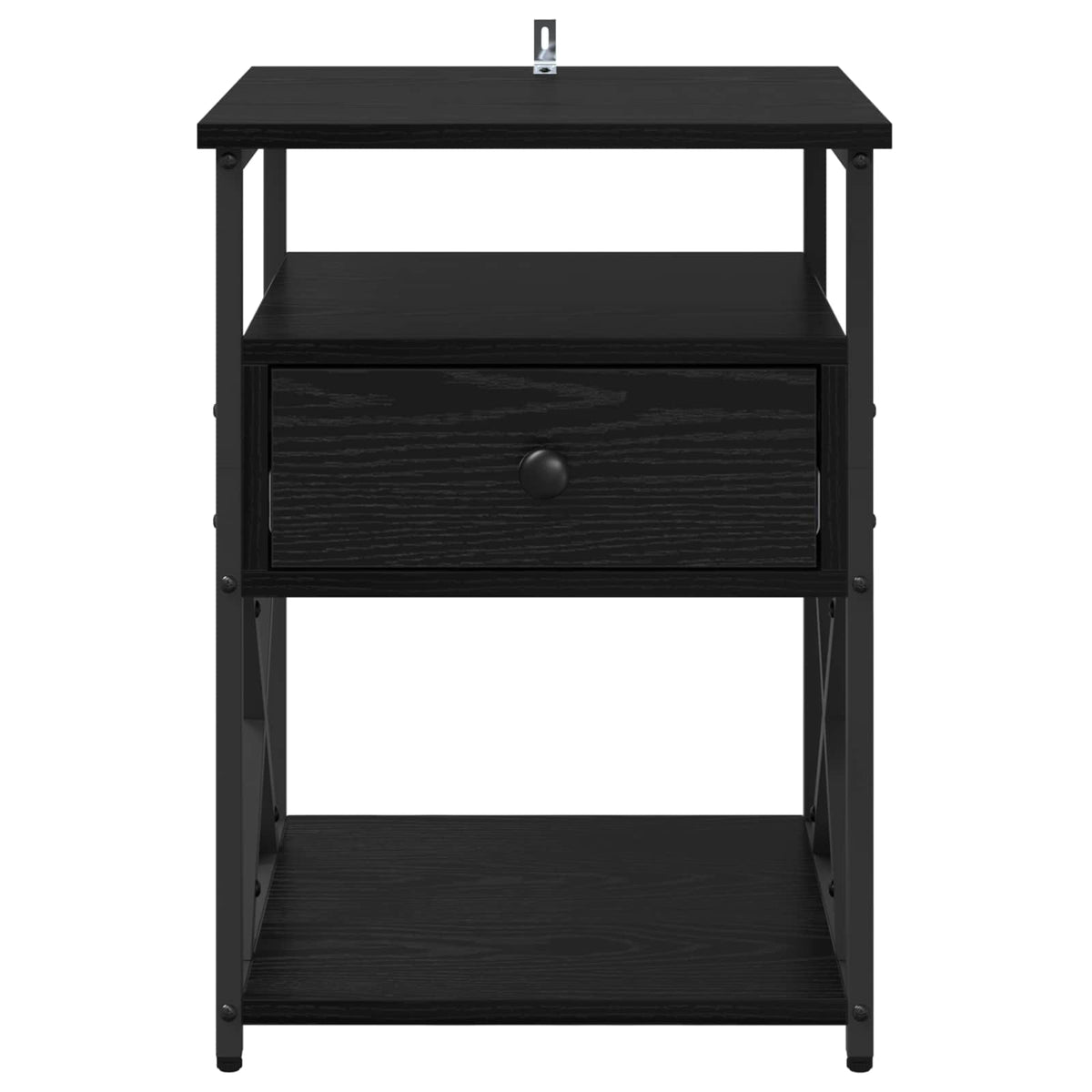 Bedside Cabinets 40x42x55 cm Engineered Wood Black oak 1