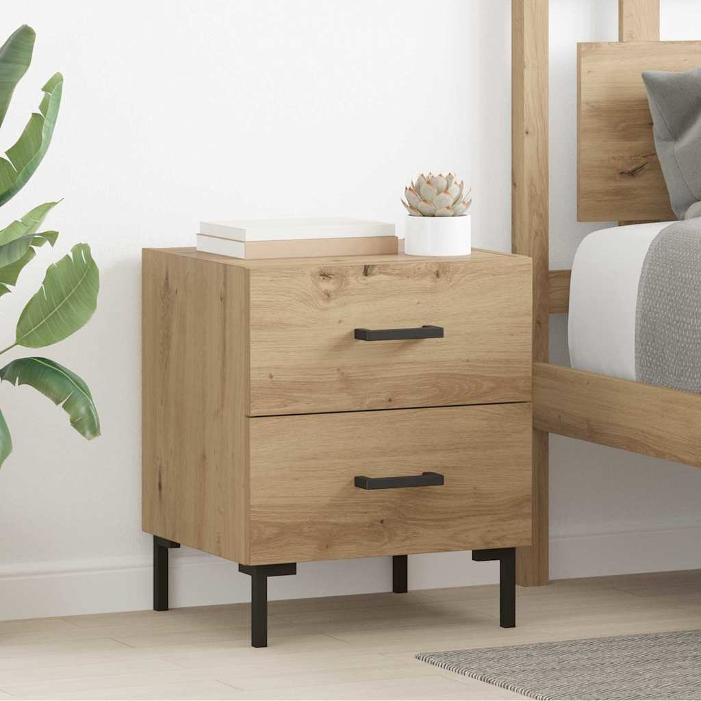 Bedside Cabinet 40x35x47,5 cm Engineered Wood Artisan oak 1