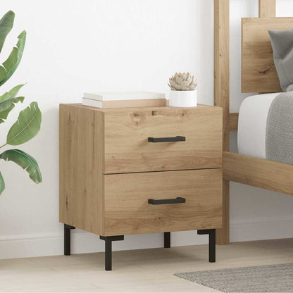 Bedside Cabinet 40x35x47,5 cm Engineered Wood Artisan oak 2