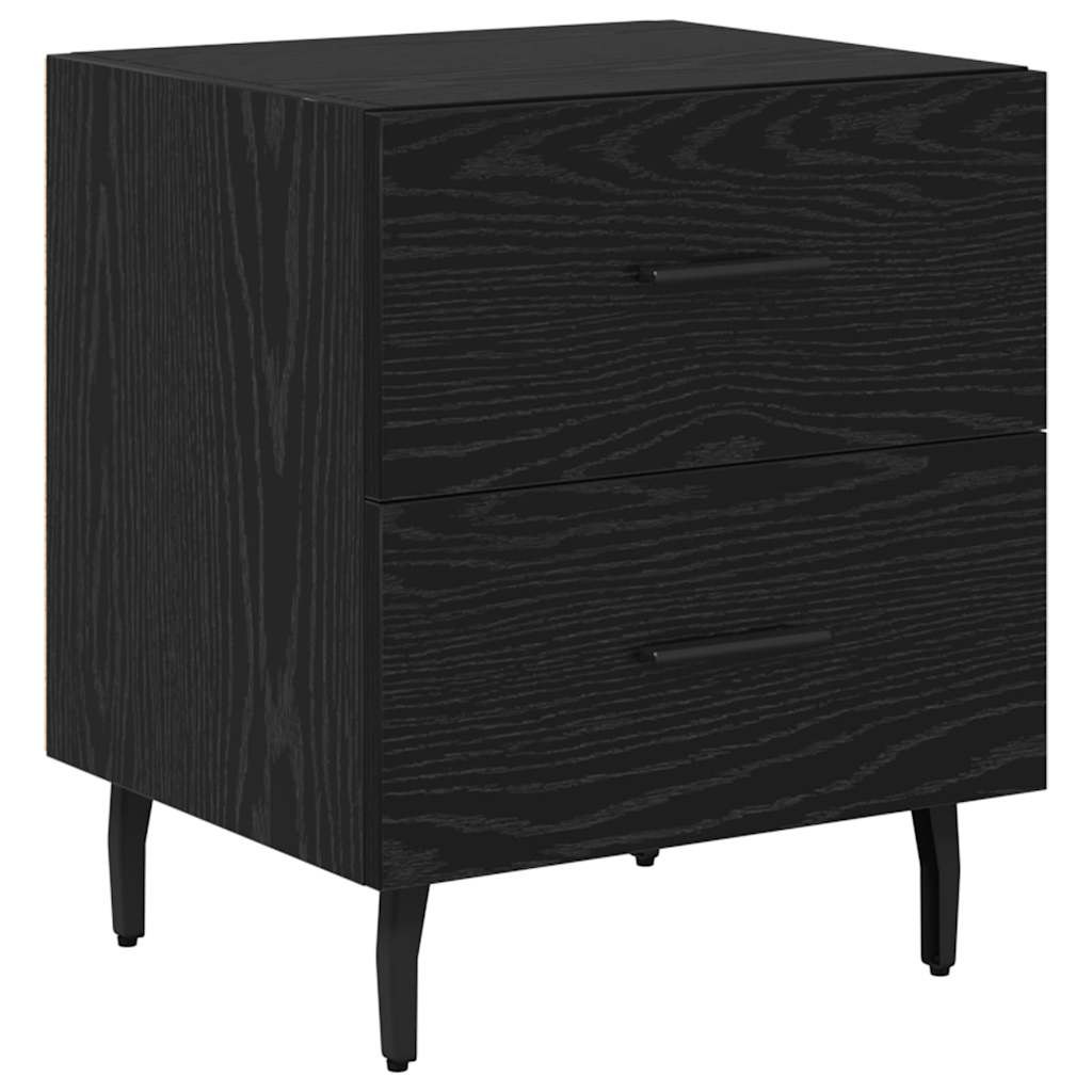 Bedside Cabinet 40x35x47,5 cm Engineered Wood Black oak 1