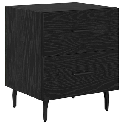 Bedside Cabinet 40x35x47,5 cm Engineered Wood Black oak 1