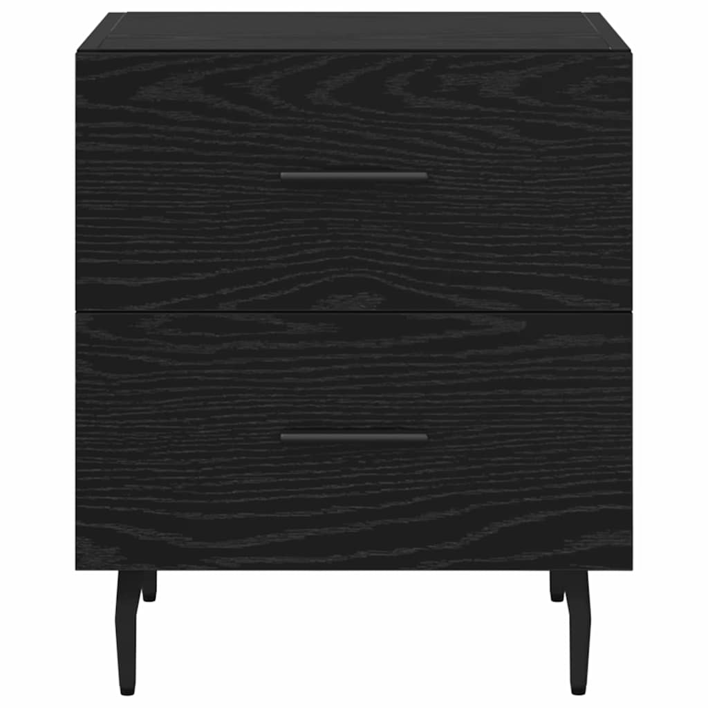 Bedside Cabinet 40x35x47,5 cm Engineered Wood Black oak 1